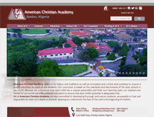 Tablet Screenshot of americanchristianacademy-ng.org